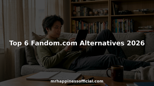 Person browsing fandom alternatives on tablet