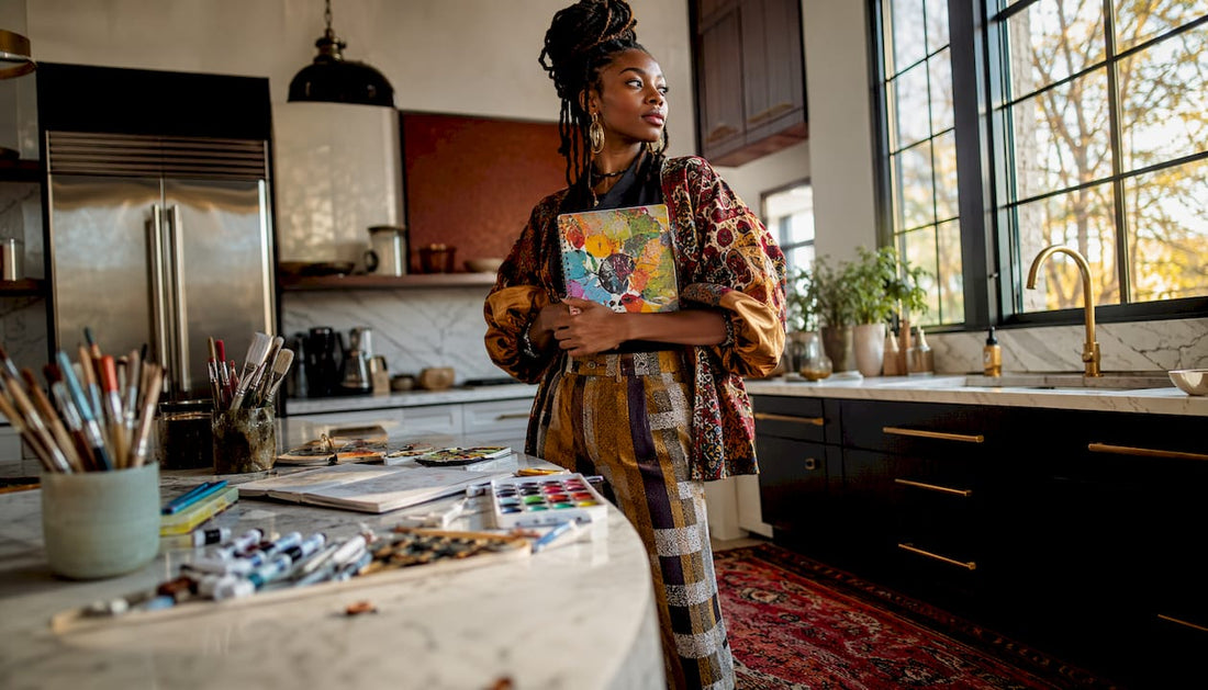 Confident woman embracing bold self-expression